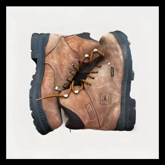 John Deere STEEL TOE Brown  Men’s Work Boot Size 9M main image 4